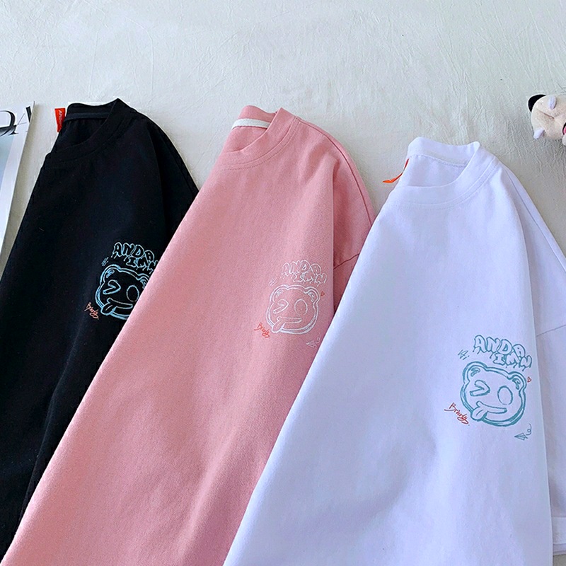 Áo thun tay lỡ nam nữ, áo phông unisex form rộng chất cotton mát mịn thấm hút mồ hôi in hình ANDA | BigBuy360 - bigbuy360.vn