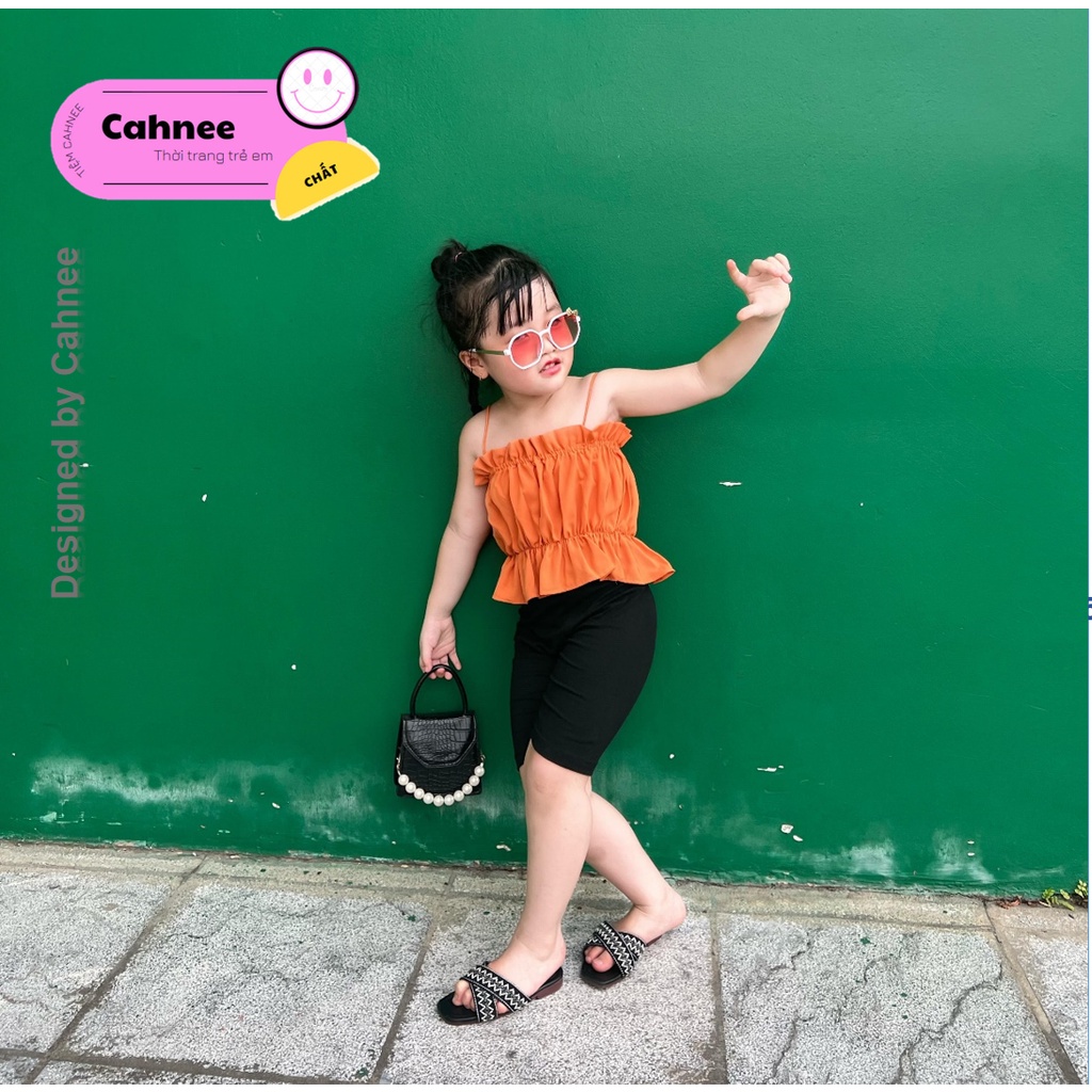 Áo Croptop 2 dây Cho Bé Gái