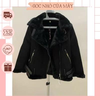 Áo khoác da lộn lót lông GNCM