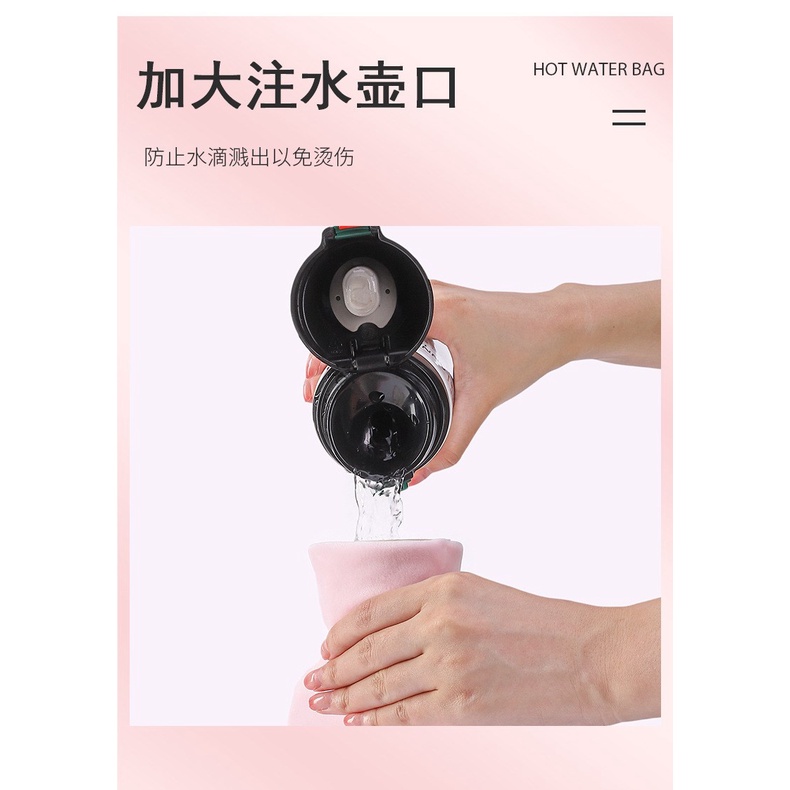 Túi chườm 1000ml nóng lạnh giảm đau bụng kinh, túi chườm giữ ấm hạ sốt