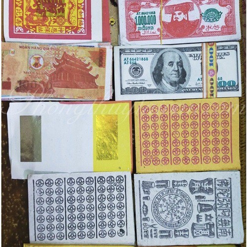 Giấy cúng TIỀN VÀNG 12 loại
