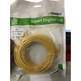 [Mã ELFLASH3 hoàn 10K xu đơn 20K] cáp mạng cat 5e ugreen 10m 30642