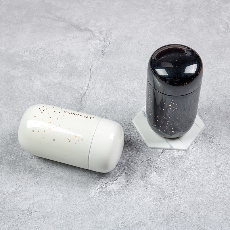 Bình ly giữ nhiệt STAR SKY phong cách Hàn Quốc chất liệu Inox 304 cao cấp dung tích 220ml nhỏ gọn tiện lợi Ráp