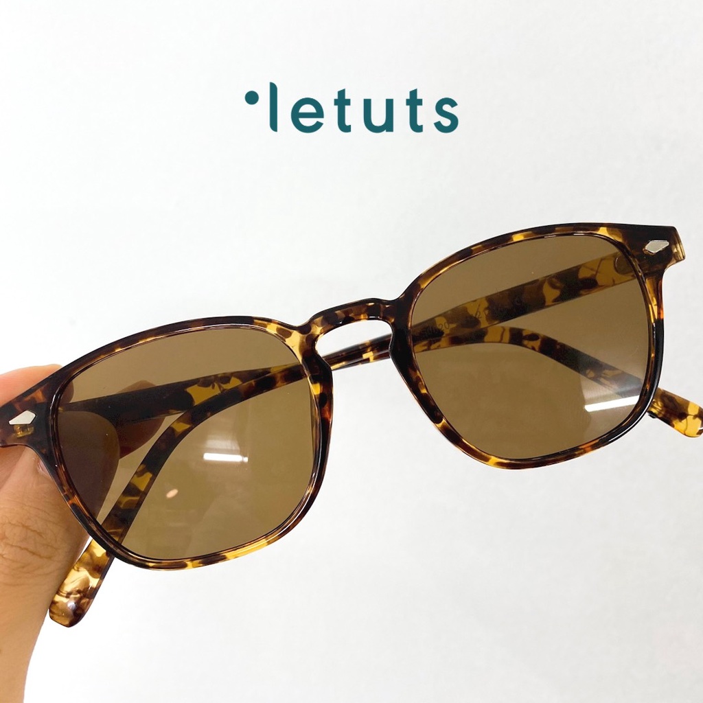 Gọng râm UV400 Nam nữ phong cách vintage dáng oval 3 màu thời trang LTR00051