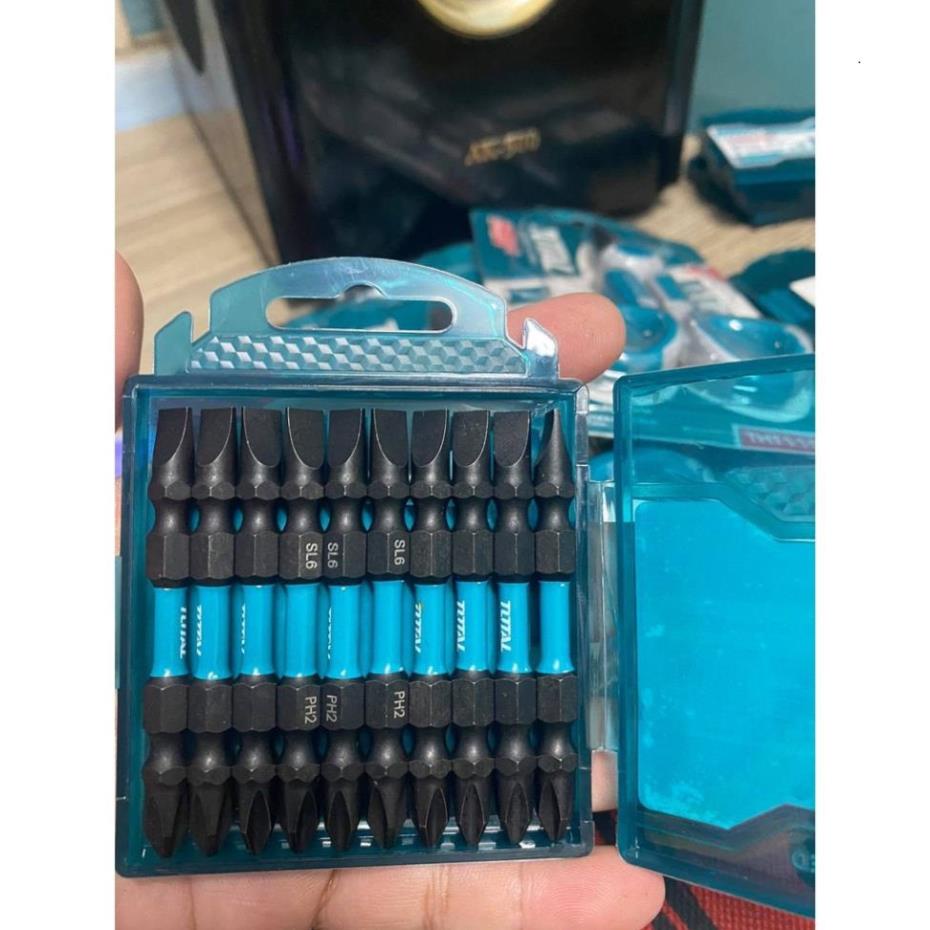 Mũi bắt vít hai đầu PH2+SL6.0*1.0x65 mm (có nam châm hít) Total TACIM16HL133