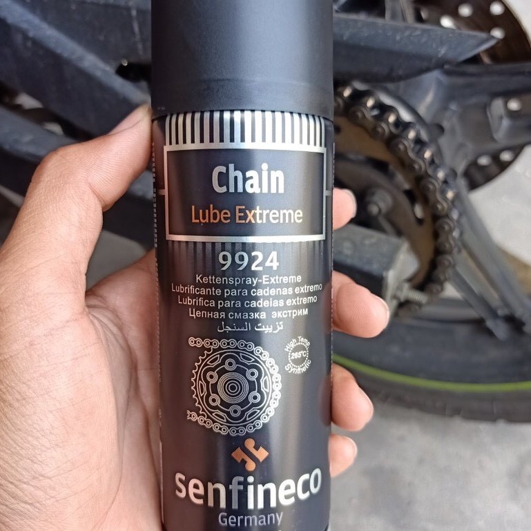 Senfineco 9924 Xịt Dưỡng Sên Không Văng Bôi Trơn Tốt - Chain Lub Extreme 200ML