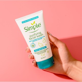 Sữa rửa mặt Simple da dầu purifying skin wash