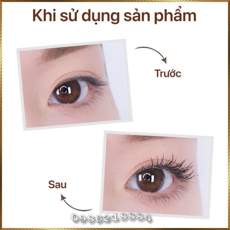 Chuốt mi Kiss Beauty làm cong mi dày mi Long &amp; Curl Mascara chống lem tự nhiên KMH2