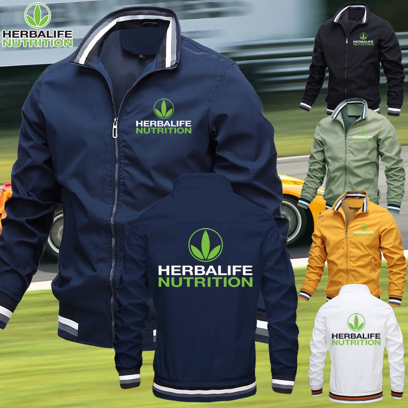 Áo Khoác Bomber Khóa Kéo In Logo Herbalife Thời Trang Mới Cho Nam