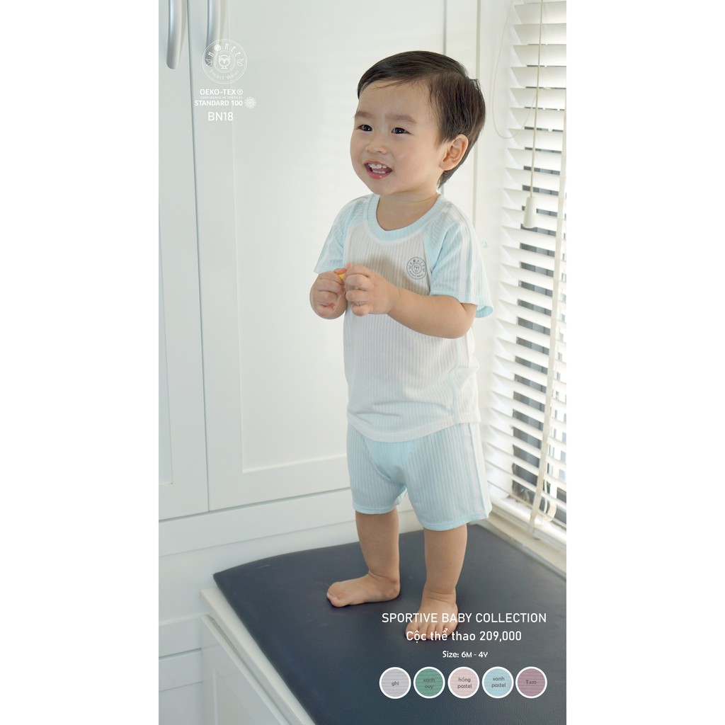 Bộ cộc tay thể thao HRNEE vải sợi sồi MODAL