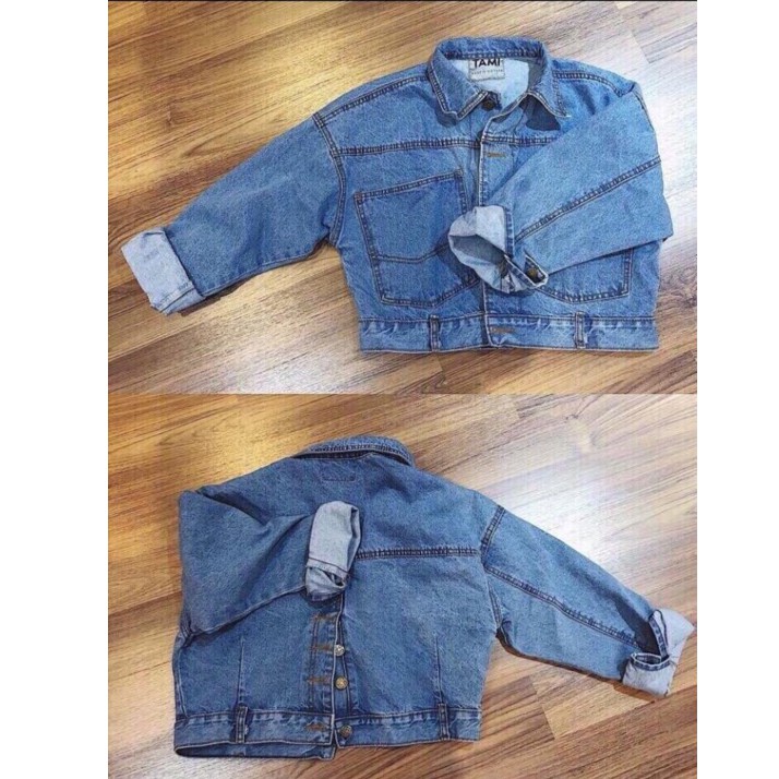 áo khoác jean nữ cúc sau XANH JEAN mẫu mới nhất giá rẻ nhất AK325