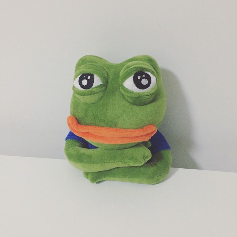 Đồ chơi nhồi bông ếch Pepe 45cm sáng tạo làm quà tặng sưu tập