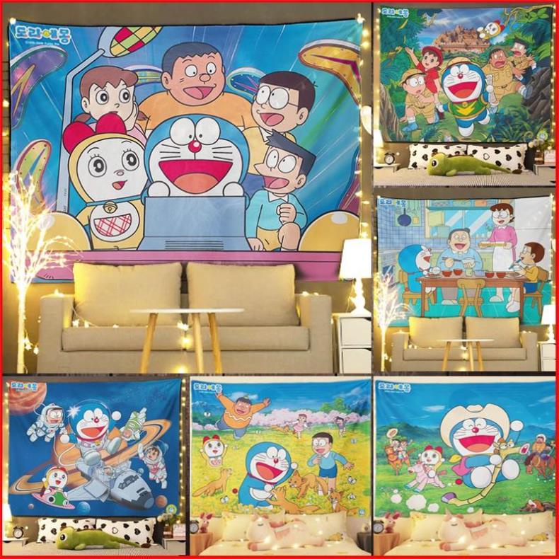 Tranh vải treo tường Decor phòng hot nhất  MSP : Doraemon 3