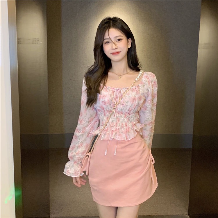 Áo kiểu BH ngắn tay dài thêu hoa thời trang mùa xuân dành cho nữ 2022