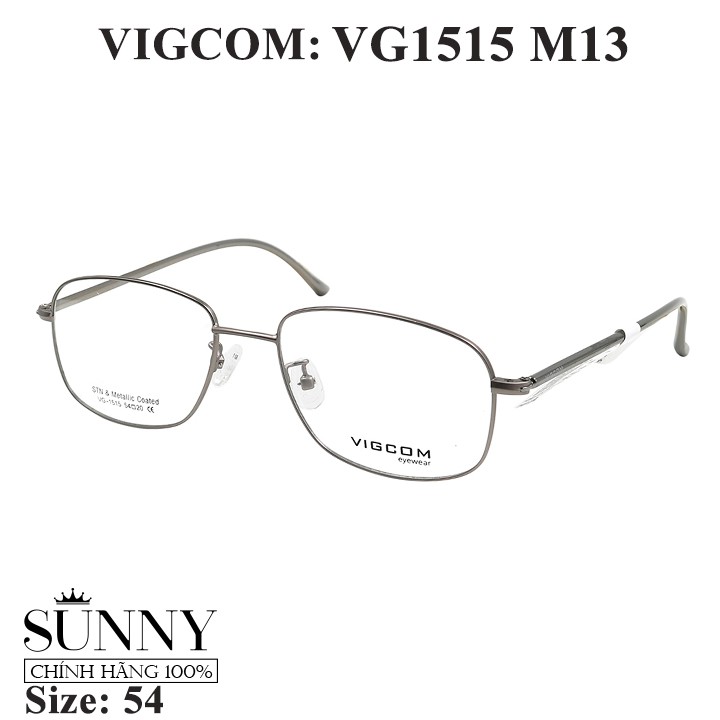 Gọng kính thời trang Vigcom VG1515 nhiều màu chính hãng, thiết kế dễ đeo bảo vệ mắt