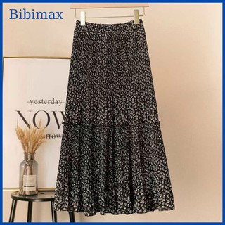 [ ẢNH THẬT ] 🌷  Chân Váy Hoa Nhí Dập Ly 2 Tầng Tiểu Thư Sang Chảnh 🌸 Chân váy xếp ly Ulzzang style Bibimax
