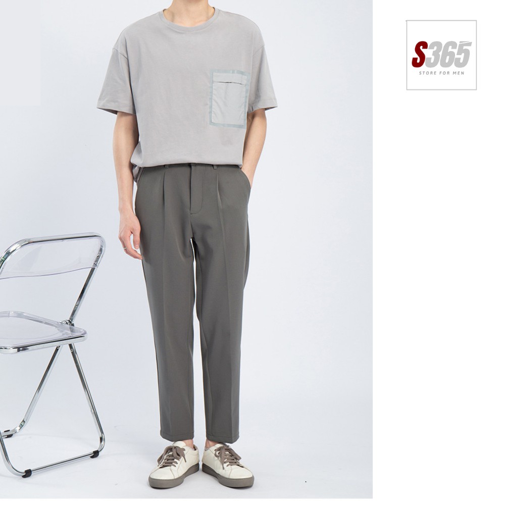 Quần âu nam ống rộng 1 nút cài giữa chất vải Nano thoáng mát thời trang S365 - JBA01 | BigBuy360 - bigbuy360.vn