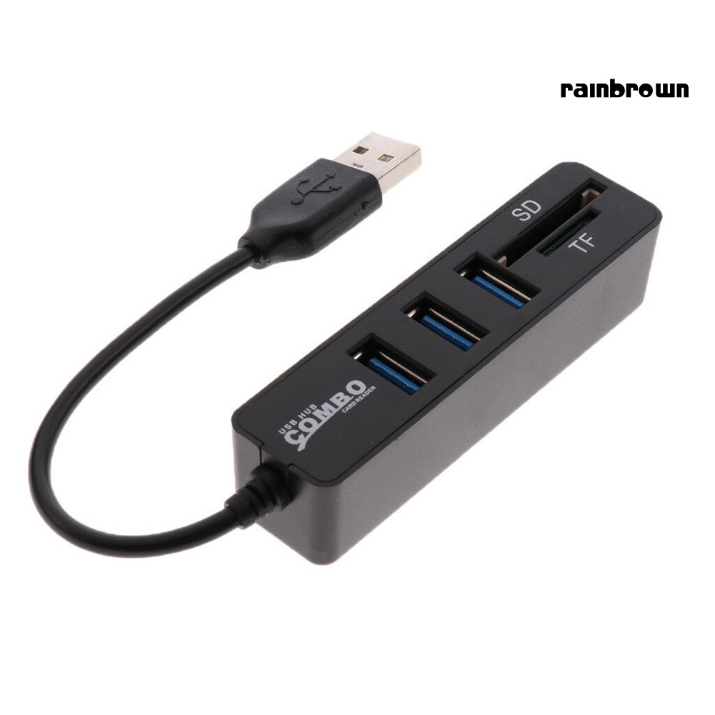 Đầu Đọc Thẻ Nhớ 3 Cổng Usb 2.0
