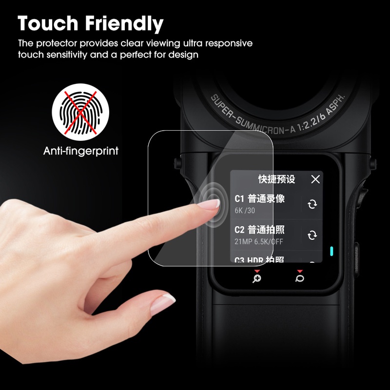 Kính Cường Lực HD Bảo Vệ Màn Hình LCD Cho Insta 360 ONE-RS 360 Edition / Video Action