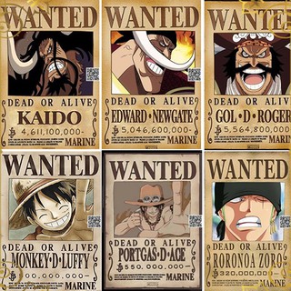 1580 [CÓ QUÀ TẶNG] Poster lệnh truy nã One Piece Mini bỏ túi nhiều hình lựa chọn chống trầy, chống thấm nước, không phai