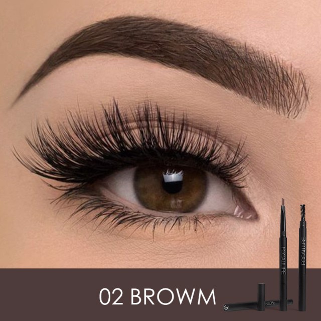 Chì Kẻ Mày 2 Đầu Chống Nước FOCALLURE Auto Brows Pen