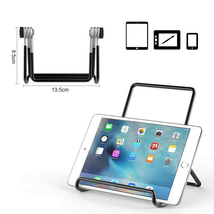 Giá đỡ máy tính bảng, ipad khung Inox loại lớn - thiết kế xoay 180 độ