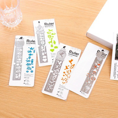 TH10 thước kẻ bookmark lồng chim thước kẻ cute thước kẻ dễ thương