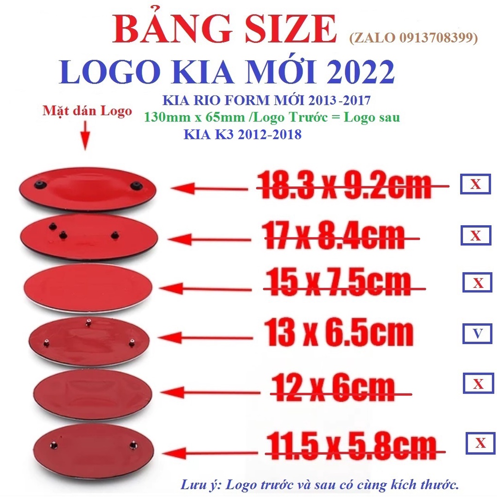 Bộ 2 logo Kia RIO/Kia K3 mẫu mới 2022