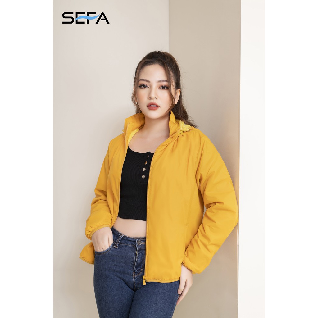 Áo phao lót lông SEFA mũ rời cao cấp