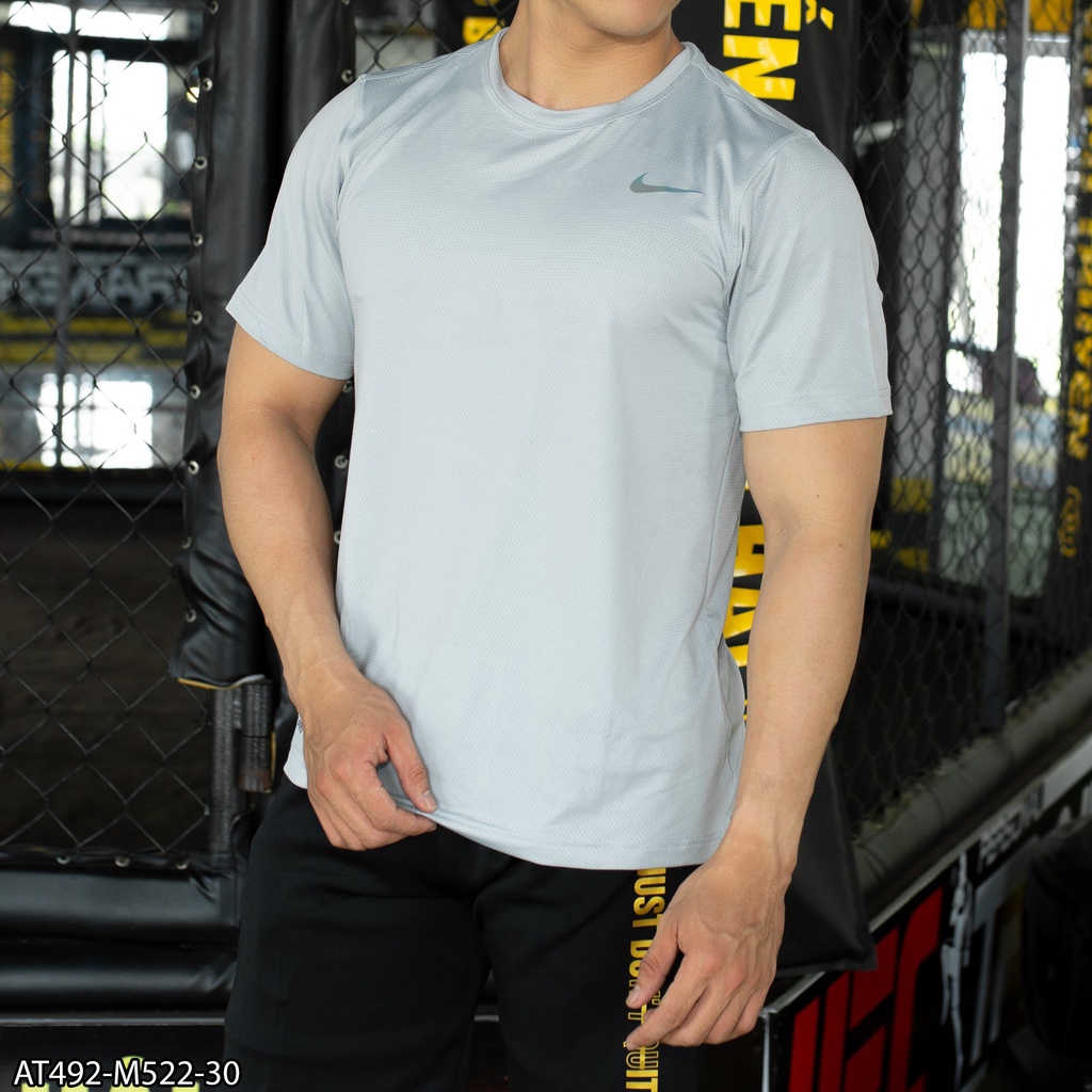 Áo thun 100% Cotton AT492 in logo ngực và tay áo - VNXK