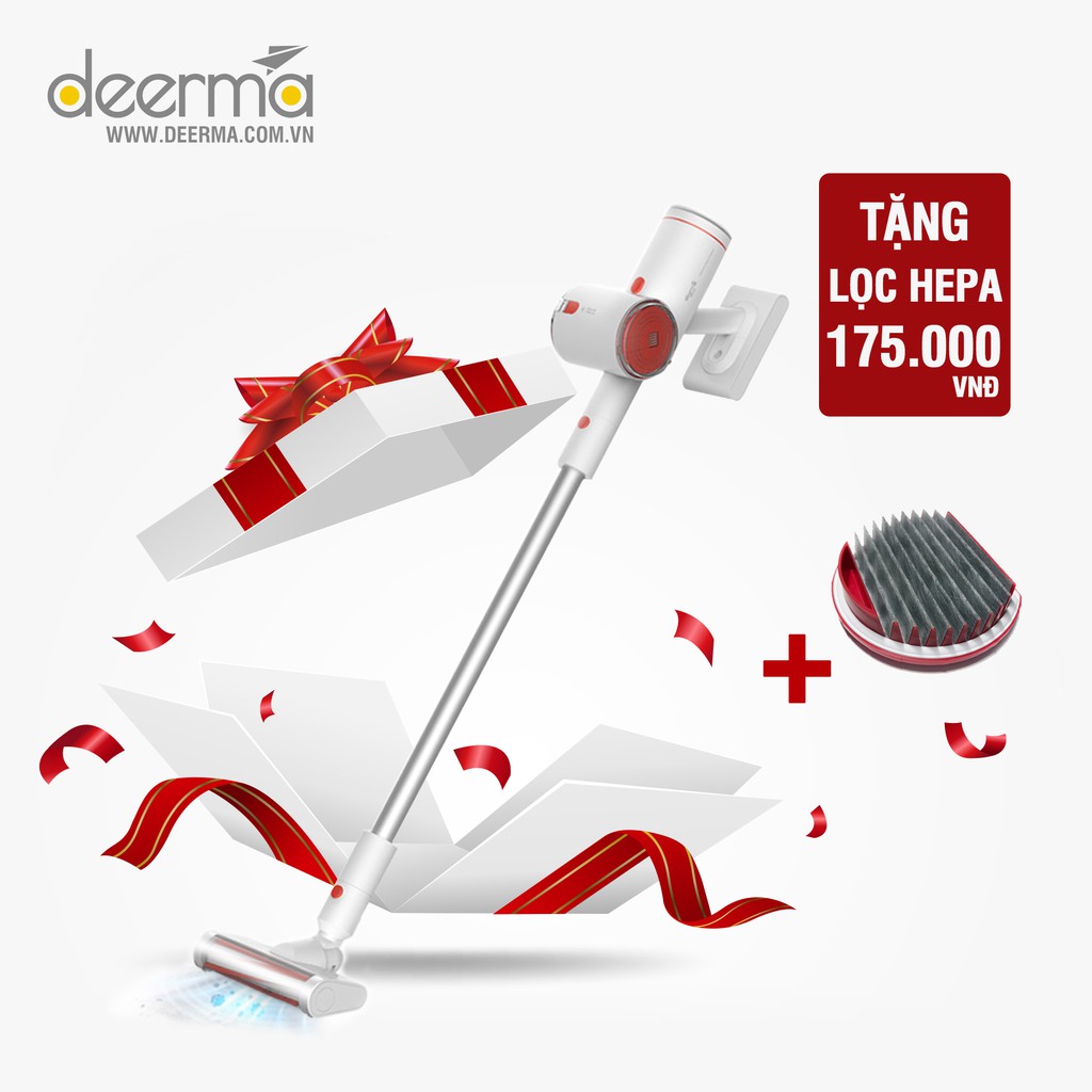 [Mã ELMS5 giảm 7% đơn 300K] (Tặng lọc Hepa dự phòng) Máy hút bụi cầm tay không dây Deerma VC25 (150W - 10.000Pa) | BigBuy360 - bigbuy360.vn