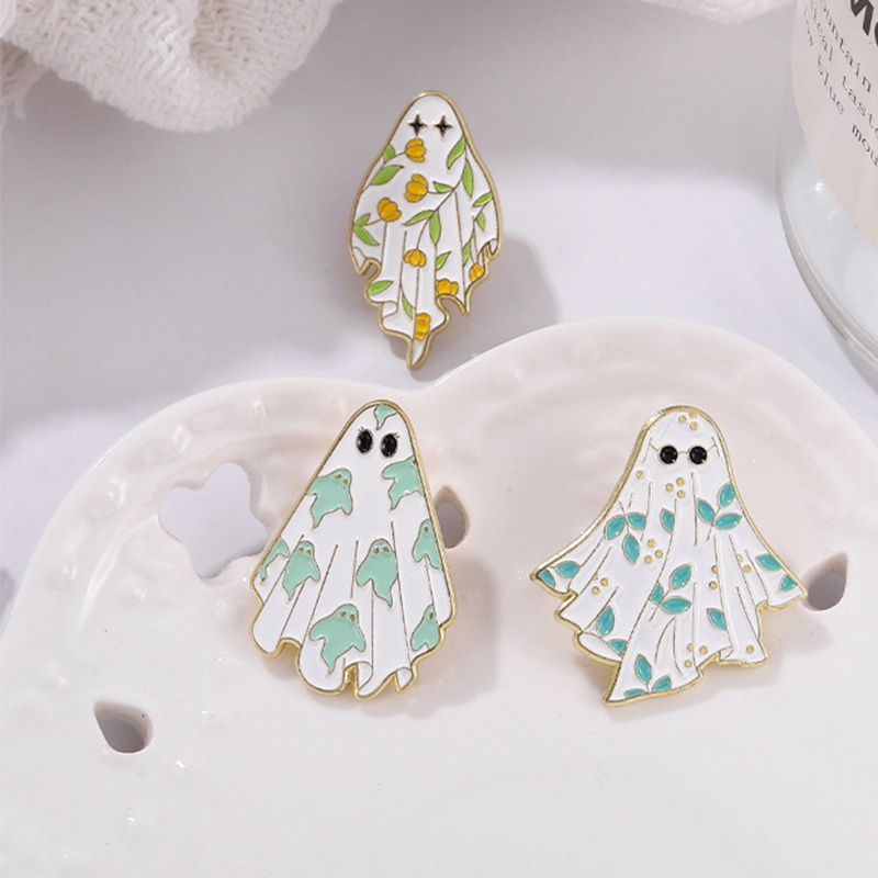 Ghim Cài Áo Hình Ma Hoạt Hình Vui Nhộn Cho Bé