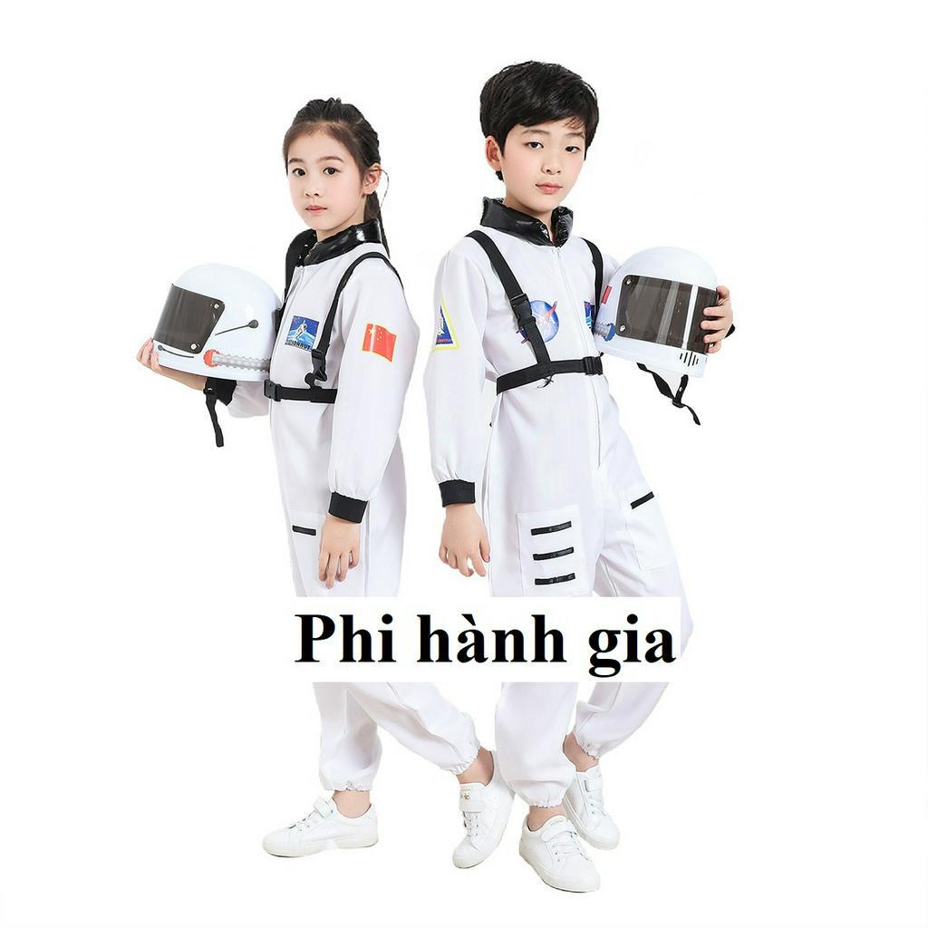 Trang phục hóa trang Phi Hành Gia dành cho bé trai và bé gái kèm mũ