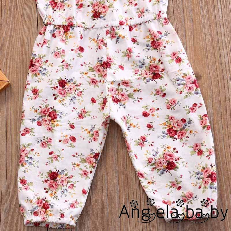Kids Baby Girls Bodysuit Floral Romper Jumpsuit Outfit Playsuit Clothes