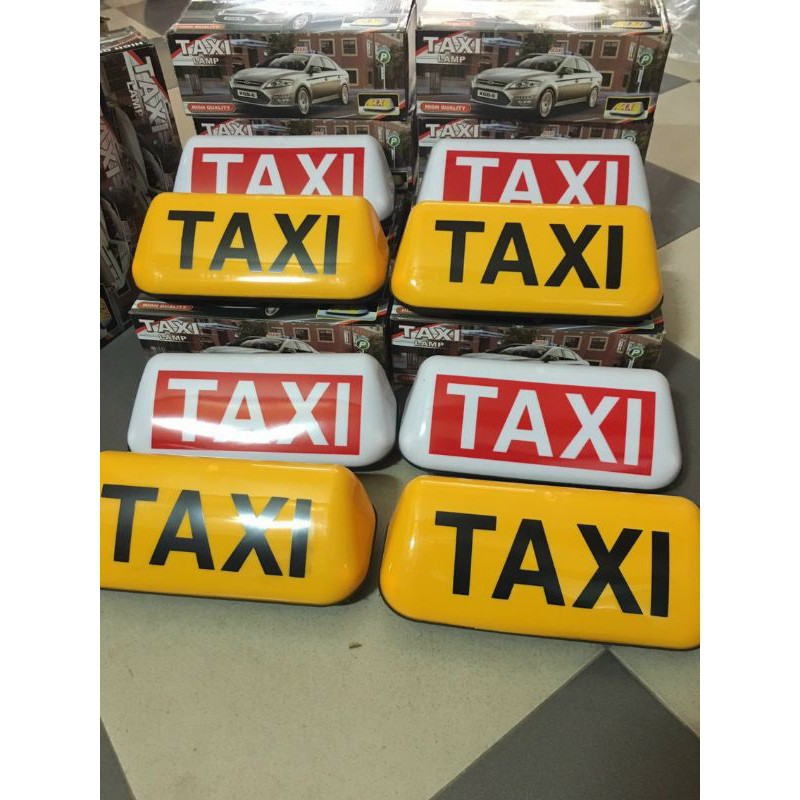 Mào taxi ô tô có đèn và đế nam châm tự hít