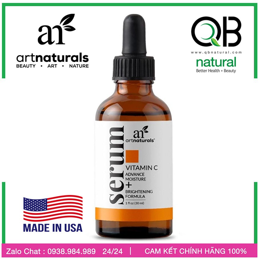 Serum Vitamin C artnaturals. Tái tạo da, cân bằng sắc tốc trên da. USA, 30ml