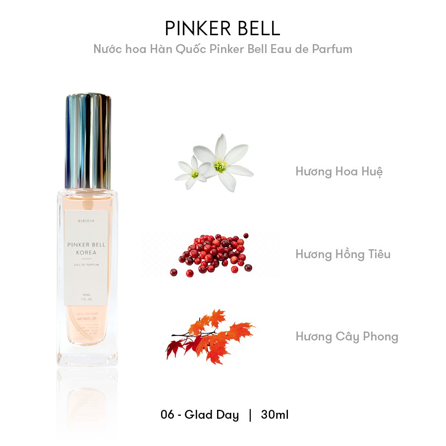 [Mã 1512FMCGSALE1 giảm 10% đơn 250K] NƯỚC HOA PINKER BELL KOREA Eau De Perfume 30ml - Nước hoa bán chạy nhất Hàn Quốc | BigBuy360 - bigbuy360.vn