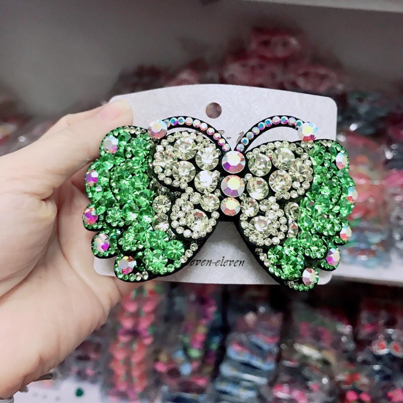 Sỉ 5 cặp đuôi đính đá cao cấp hình con bướm
