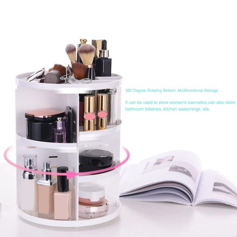 Siêu 360 Độ° Hộp Đựng Mỹ Phẩm / Kem Dưỡng Có Thể Xoay Được