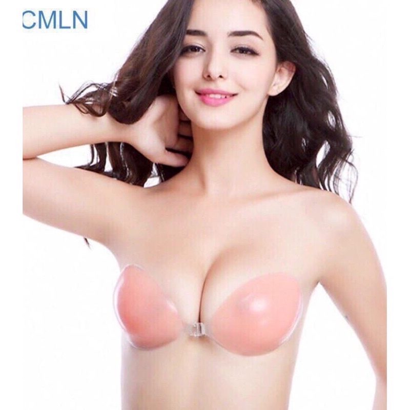 áo dính ngực cài trước mầu da nâng cực chắc tạo khe