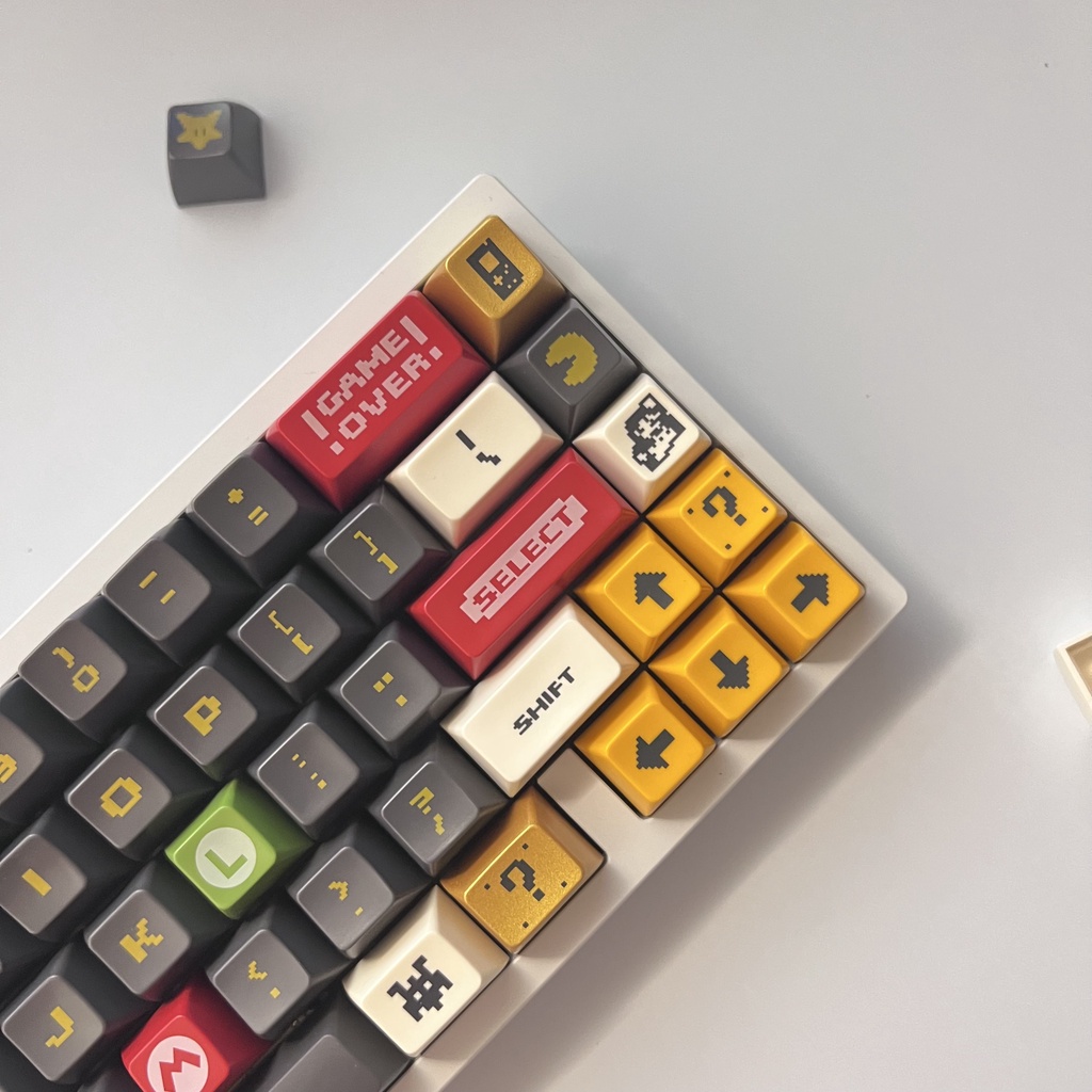 Bộ keycap Mario SA profile tráng men siêu bền đẹp nút bàn phím cơ - Kicap
