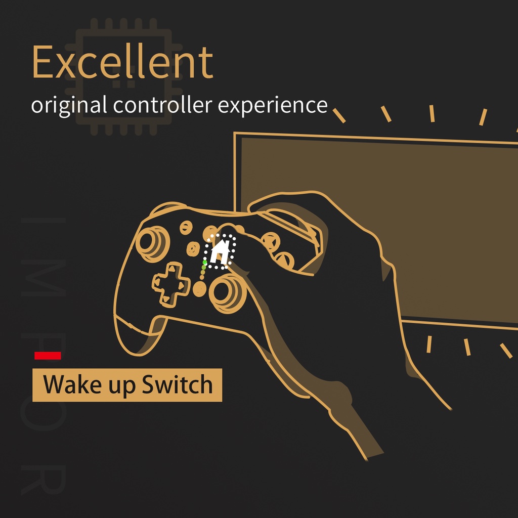Tay cầm chơi game IINE NFC Pro Bluetooth không dây hỗ trợ amiibo cho Nintendo Switch/Lite