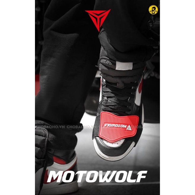 [Chính hãng] Đệm Bảo Vệ Giày Đá Cần Số Motowolf Đi Xe Máy