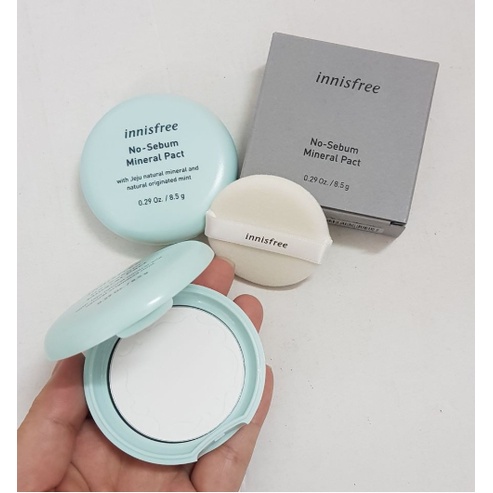 Phấn phủ bột Innisfree No Sebum Mineral Powder phấn kiềm dầu, không màu trong suốt - HONGS BEAUTY