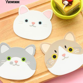 Đế lót ly hình mèo dễ thương