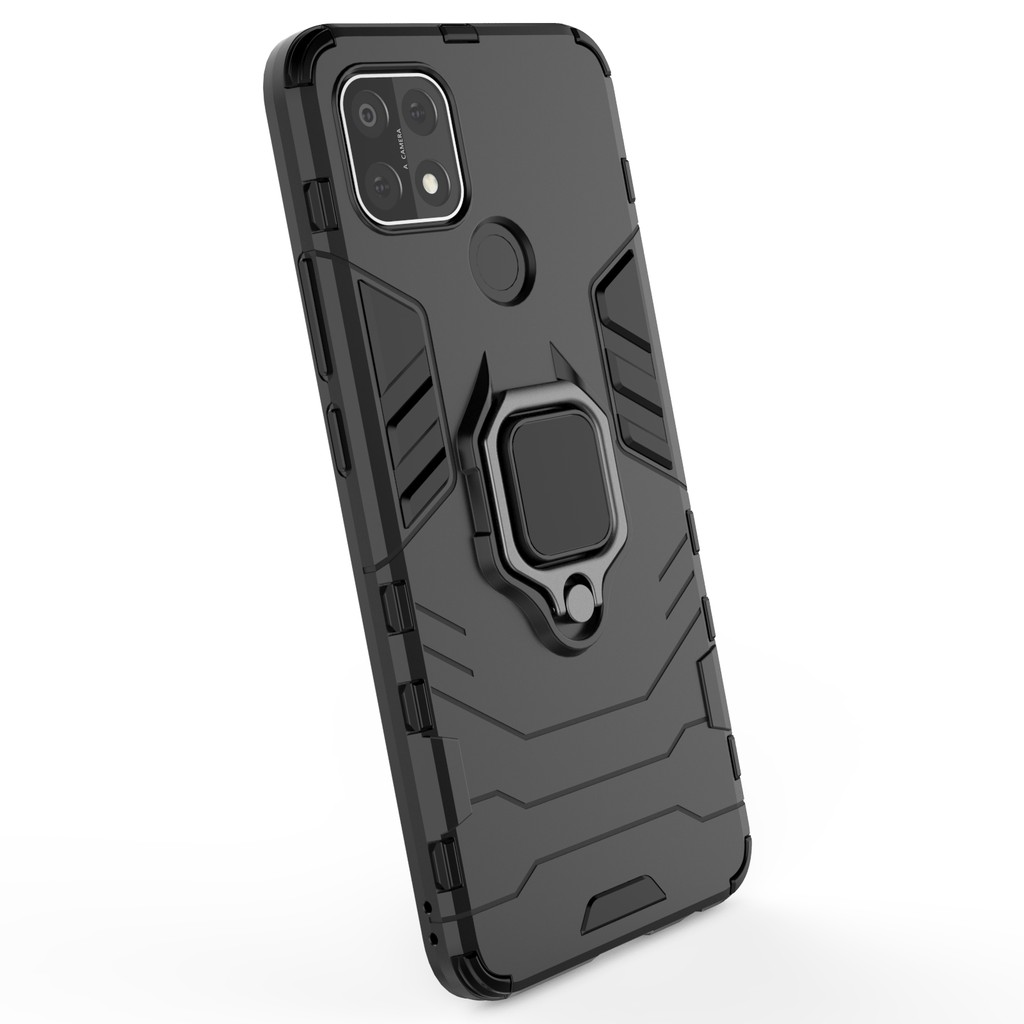 Ốp lưng Oppo A15 / A15s Iron Man Iring chống sốc giá đỡ xem phim cao cấp
