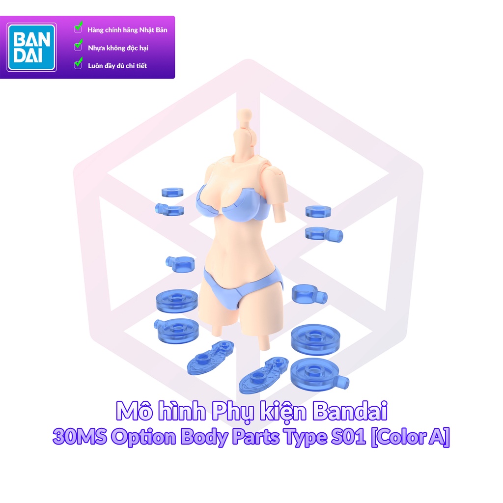 Mô hình Phụ kiện Bandai 30MS Option Body Parts Type S01  1/144