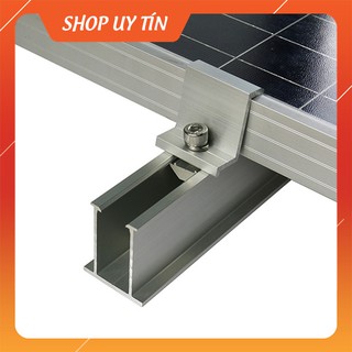 Bộ Mini rail có đế cao su và ốc vít chuyên dùng cho năng lượng mặt trời solar kích thước 30x32x195mm