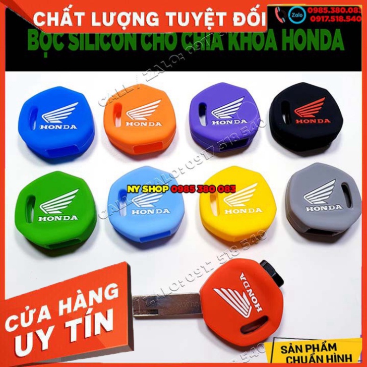 Bao Silicone bọc chìa khoá Honda Vision, PCX, SH, Air blade,Vario, Wave  Sản Phẩm Chuẩn Như Hình