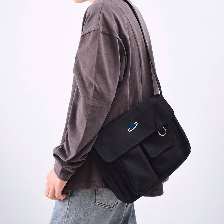 Túi xách Satchel Túi thư giãn Nhật Bản Canpack Shoulder Bag Street Fashion Thể thao Hip Hop Messenger Bag Ins Tide Gói n